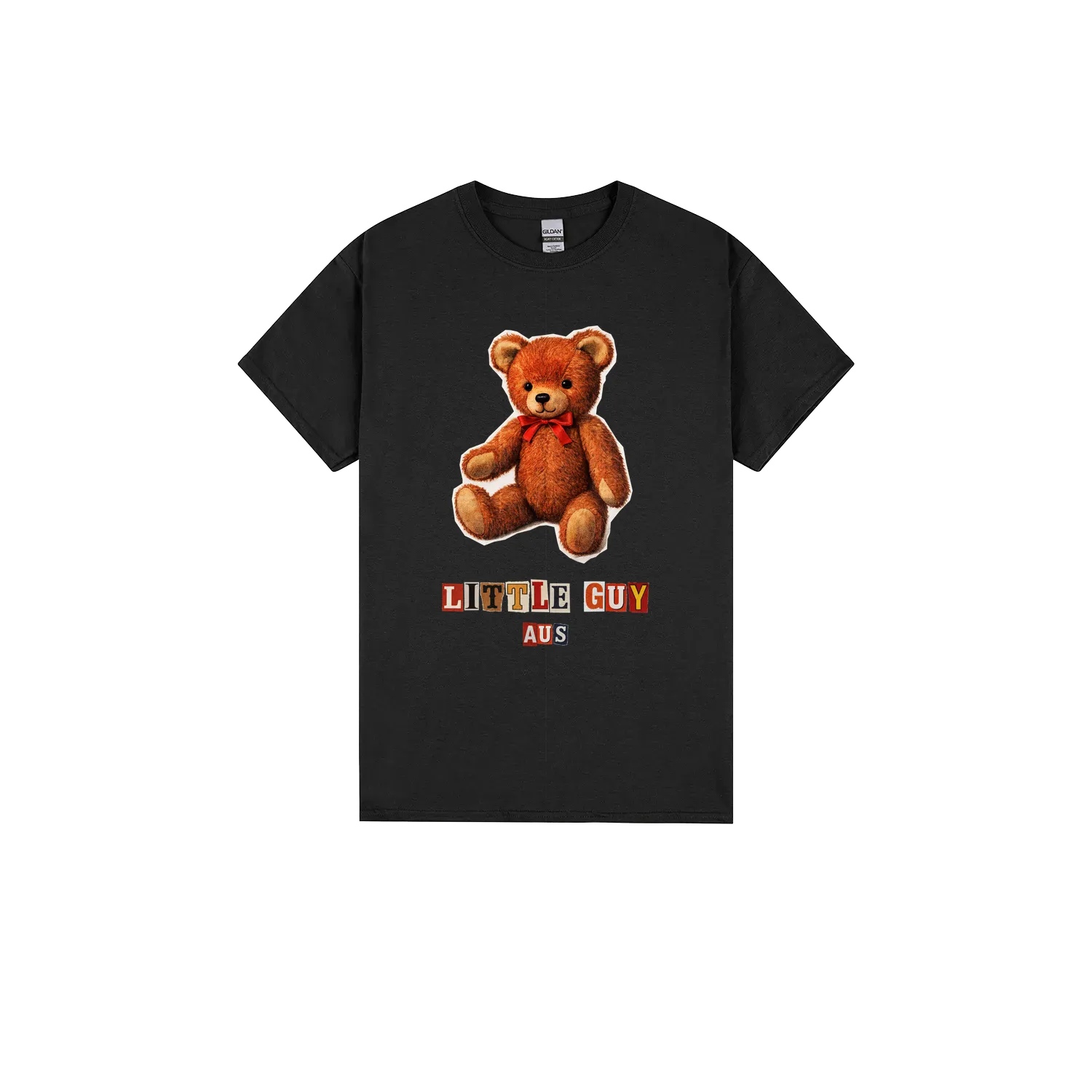 Black front flat lay